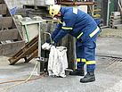 Brandbekämpfung mit der Löschdecke